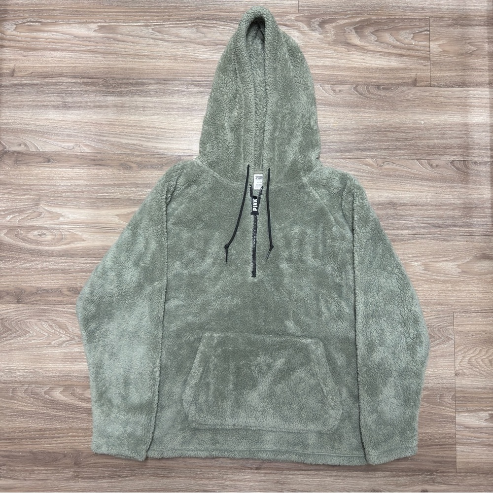 PINK Victoria's Secret Sage Hale Zip-Up Sweater